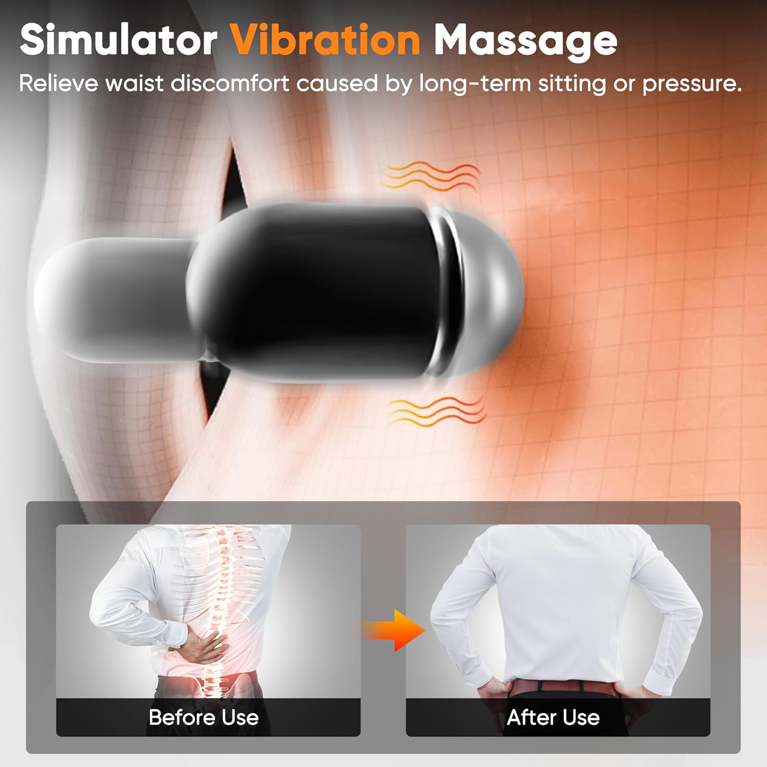 Triple Fusion Lumbar Decompression Massager for Sciatica & Back Pain Relief
